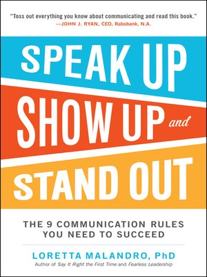 cover image of Speak Up, Show Up, and Stand Out